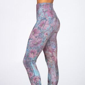 M. Rena Summer Floral Print Tummy Control Leggings